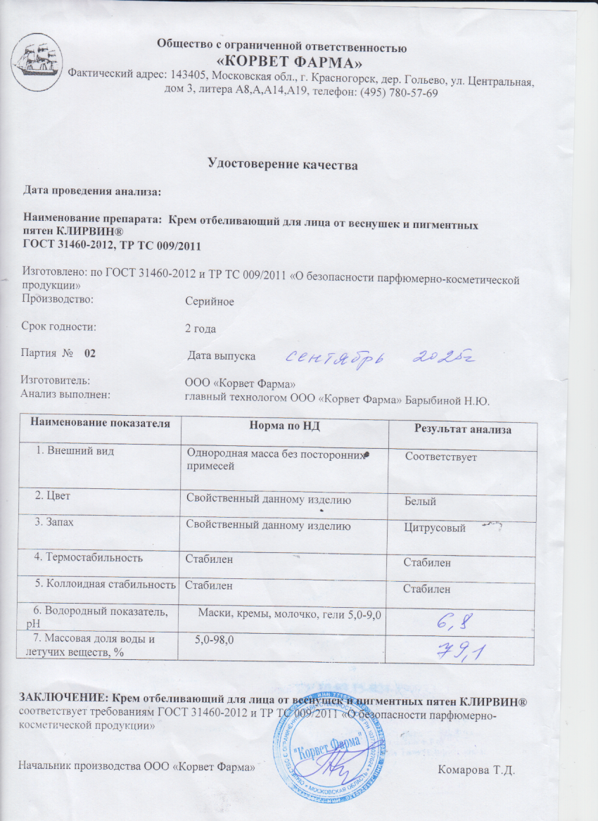 Паспорт №09202502
